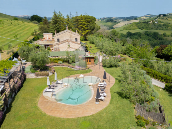 Farmhouse Fermo Marche Italy Panorama