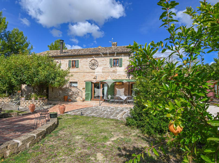 Agriturismo Ponzano Fermo Marche Pool Panorama