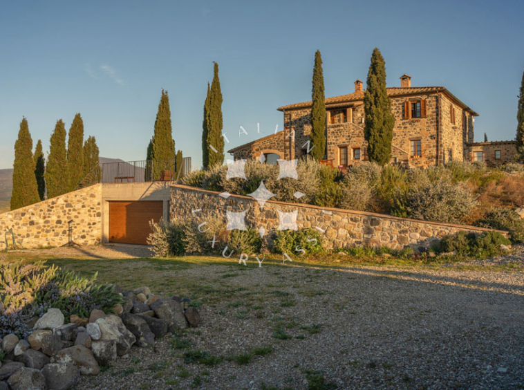 Country House Radicofani Siena Tuscany Italy Panorama