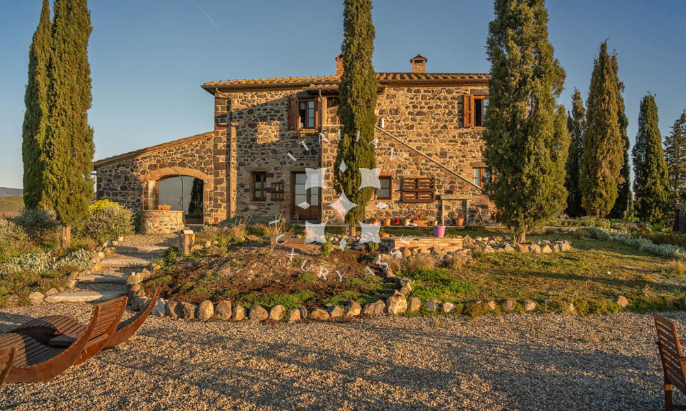 Country House Radicofani Siena Tuscany Italy Panorama