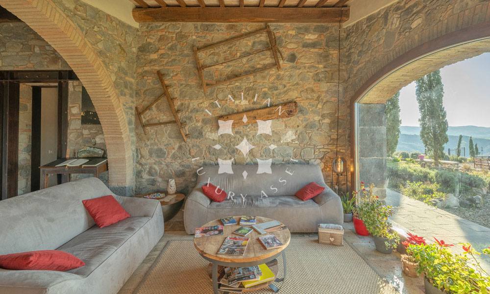 Country House Radicofani Siena Tuscany Italy Panorama