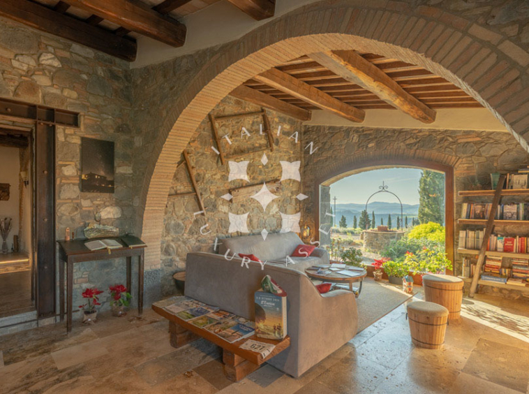 Country House Radicofani Siena Tuscany Italy Panorama