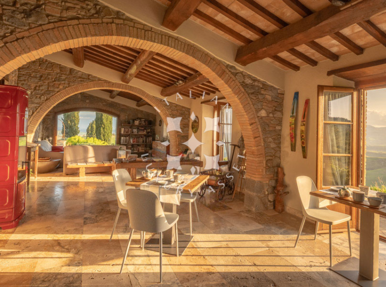 Country House Radicofani Siena Tuscany Italy Panorama