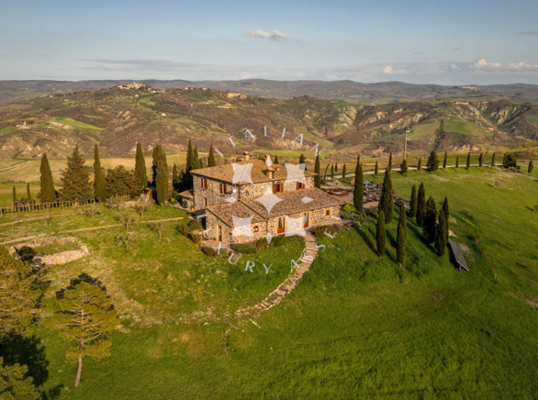 Country House Radicofani Siena Tuscany Italy Panorama