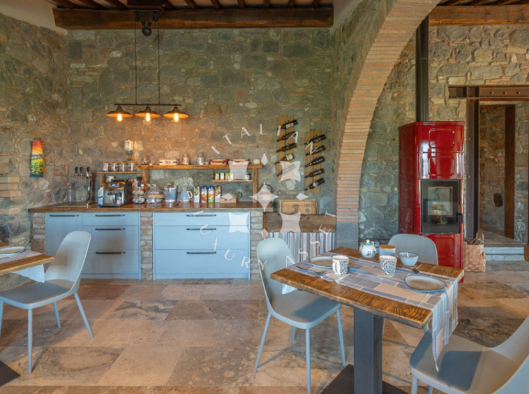 Country House Radicofani Siena Tuscany Italy Panorama
