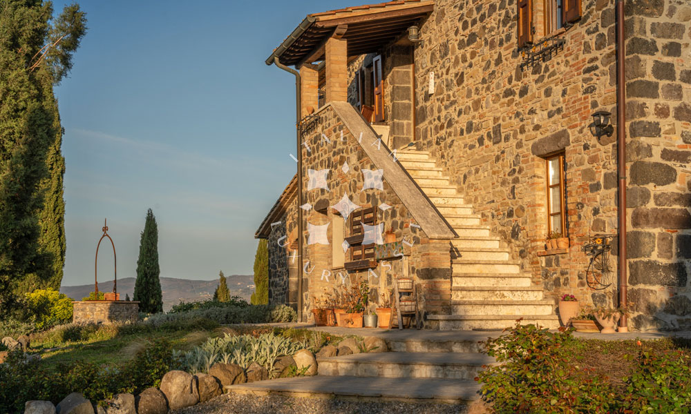 Country House Radicofani Siena Tuscany Italy Panorama