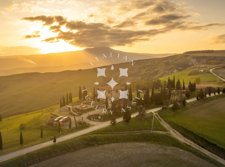 Country House Radicofani Siena Tuscany Italy Panorama