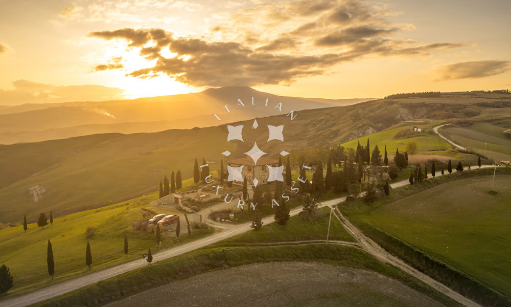 Country House Radicofani Siena Tuscany Italy Panorama
