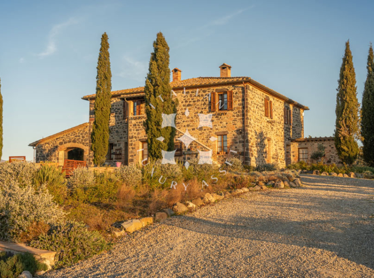 Country House Radicofani Siena Tuscany Italy Panorama